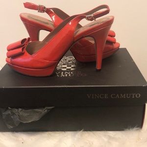 Red Vince Camuto’s Pumps with box